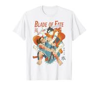 Blade of Fate Samurai Vintage Japanese Ukiyo-e Battle Art T-Shirt