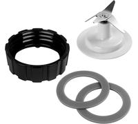 Blade replacement parts For Hamilton Beach Blender Blades with black Jar Base Cap and 2 O-Ring Seal Gasket