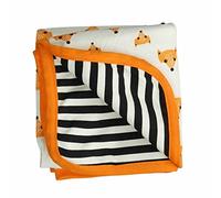 Blade & Rose | Blanket For Babies & Toddlers |95% Cotton | Cream/Orange | Fox Design