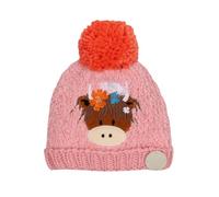 Blade & Rose | Bonnie Highland Cow Winter Hat |Unisex Clothing for Babies & Toddlers | for Ages 2-6 Years White