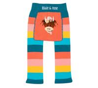 Blade & Rose | Bonnie The Highland Cow Leggings | Unisex Clothing for Babies & Toddlers 0-6 Months | Orange/Blue/Yellow/Pink