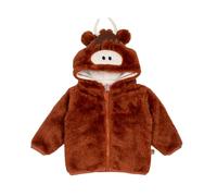 Blade & Rose | Neutral Highland Cow Hoodie | Unisex Clothing For Babies & Toddlers | For Ages 3-4 Years | Brown
