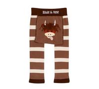 Blade & Rose | Neutral Highland Cow Leggings | Unisex Clothing for Babies & Toddlers 6-12 Months | Brown/Cream