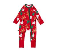 Blade & Rose | Snowman Romper Jumpsuit | Unisex Clothing For Babies & Toddlers | For Ages 6-12 Months | Red/Green/White