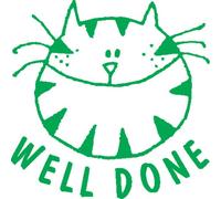Blade Rubber Teacher Self inking "Well Done" reward stamp BR009CM
