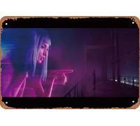 Blade Runner 2049 Hologram Girl Joi Vintage Poster Metal Tin Sign Retro Wall Decor for Cafe, Club, Kitchen and home 8 x 12 inch Plaque Poster