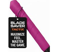 BLADE SAVER Tactix Ice Hockey Stick Grip | Reusable Hockey Grip Tape Alternative | Durable Wrapped Design & Comfortable Feel | Fits Senior & Intermediate Sticks | Protects Gloves (Power Pink)