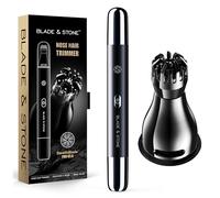 Blade & Stone™ NS502-DN Nose & Ear Trimmer | Graphene-X™ Blade | High-velocity Low-noise Motor | Patented Rotary Blade Design | Close, Skin-friendly, Tug-free Performance, Detachable Head - Dark Night
