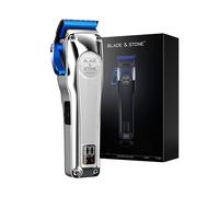 Blade & Stone™ Professional Barber Hair Clippers for Men PC801 Clipper | Diamond-S™ Blade | Micro-Gap Tech | Professional 7200 RPM Digital Motor, All-Metal, Cordless Clippers - The Aviator
