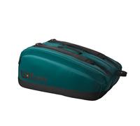 Wilson Blade V9 Super Tour Tennis Racket Bag - Holds up to 15 Rackets, Green/Black