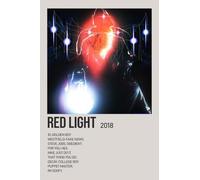 Bladee Red Light A3 Print Poster Wall Art Home Decor Album Gift Present Photo Living Room Dining Room Bedroom Unframed Concert Tour Gig Live Show Music Arena