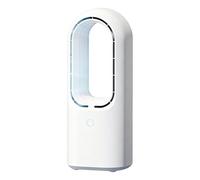 Bladeless Desk Fan 5 Speeds USB Rechargeable Portable Quiet Device