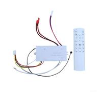 Bladeless Fan Controller Wireless Timing Function for Oscillating Quiet DC Fans Flat Panel Mount White(Roller fan 72W*2)
