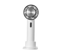 Bladeless Fan Portable Hand Fan Air Cooler Outdoor Semiconductor Refrigeration Cooling 2200mAh Battery USB Rechargeable Cold Fan Easy To Use(White)