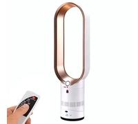Bladeless Fan,Tower Fan with Remote Control,Desktop Floor-Standing Leafless Fan,90° Oscillating Wind Supply,Cooling Fan for Home,Office,Stepless Wind,0.5-2H Timer