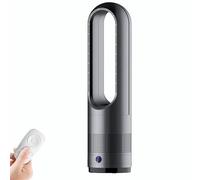 Bladeless Heater Fan,Cooling and Heating for Home,Officer&Living Room,Bladeless 80° Oscillating Tower Heater Fan,Leafless Fan with 3 Heats/8 Speeds/8H Timer/LED Display,40W/1400W