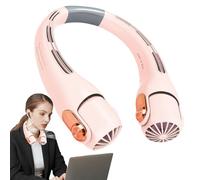 Bladeless Neck Fan: 360 Degree Flow Cooling, Portable Fan, 3 Speed Adjustable Circulation | Hands Free for Kids Outdoor Travel, H