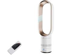 Bladeless Tower Fan with Negative Ions - Quiet Portable Air Cooler, Remote Control Leafless Fan for Home Office Bedroom, Safe Air Multiplier for Baby & Kids