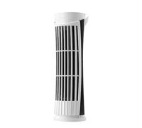 Bladeless Tower Fan with Powerful Airflow, Oscillating Portable Freestanding & Wall-Mounted Tower Fan with LED Lights USB Powered Safe Design, Super Quiet for Bedroom, Kitchen, Office (White)