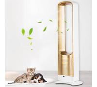 Bladeless Tower Fan with Remote, Air Circulation Fan, Oscillating Pedestal Fan, Can be Timed, Household Silent Cooling Fan, Matches Perfectly with a Variety of Home décor Styles