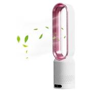Bladeless Tower Fan with Remote Control, 3-Speed Function, Timer, Quiet Operation for Bedroom & Office, Safe Air Circulator, Energy Efficient Cooling Solution