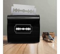 Blades Disposal Case for Barber Razors - Safe Compact Universal Stainless Steel Collector Box (6.5x5x4.5cm)