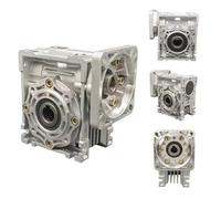 BladeWorm Gear Reducer NMRV030 Input 9/11mm Output 14mm Gear Ratio 5:1/80:1 Flange Diameter 140mm Motor 1Pcs(50 to 1)