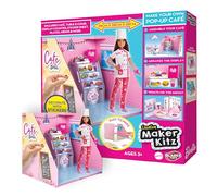 BLADEZ Barbie Pop Up Café, Make Your Own/Build Your Own Dream Room, Fashion doll playset for kids, Customisable store with reusable stickers, Creative Maker Kitz by Bladez Toyz