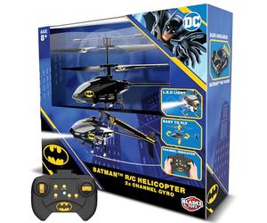 BLADEZ Batman R/C Helicopter 2 Channel Gyro Batman Helicopter, DC Comics, RC 2 Channel with Gyro Control, Easy to Fly with lights, Crash Proof, Licensed Toy for kids, Toyz