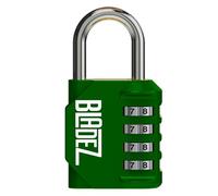 Bladez Combination Padlock with Code, Heavy Duty 4 Digit Pad Locks with Code, Weatherproof & Rust Resistant Locker Padlocks for Gym, School, Shed, Toolbox, Storage & Gate Pack of 1 Green