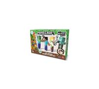 BLADEZ Minecraft Make Your Own Zombie Attack Kit, Licensed Craft Set Including 4 Minecraft Characters, Licensed Toy for Kids, Creative Maker Kitz Toyz