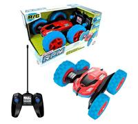 BLADEZ RPM Toyz Kids Remote Control Car - Stunt Car with 360 Spin & Wheel Flips - Rechargeable Remote Control Car - Super Fast RC Car 8km/h Max Speed - Remote Control Toys for Kids Age 3+ (Blue/Red)