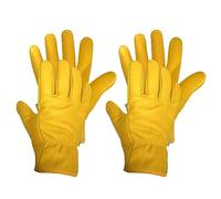 Bladez Thorn Proof Gardening Gloves for Men and Women, Large Thick Heavy Duty Cowhide Leather Palm and Top Sides, Warm Soft Inner Liner, Bramble Proof Strong Double-Stitched (Small Pair of 2)