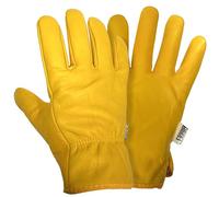 Bladez Thorn-Proof Gardening Gloves for Men and Women, Large- Thick Heavy Duty Cowhide Leather Palm and Top Sides, Warm Soft Inner Liner, Bramble-Proof Strong Double-Stitched (Large Pair of 1)