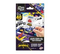 Bladez Toyz DC Batwheels Sticker Activity Set - Preschool Creative Fun with Stickers & Colouring - Stickers for Children with Mini Card Vehicles & Pens - Perfect for Party Bags - 1 Pack