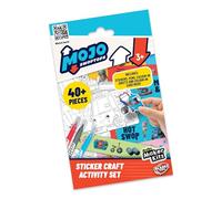 Bladez Toyz Mojo Swoptops Sticker Activity Set - CBeebies - Preschool Creative Fun with Stickers & Colouring - Stickers for Children with Mini Card Vehicles & Pens - Perfect for Party Bags - 1 Pack