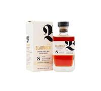 Bladnoch 8 Year Old Whisky | Single Malt Scotch Whisky | 1st Fill American Oak Red Wine Casks | Non-Chill Filtered | Natural Colour | 70cl With Gift Box | 46.7% ABV | Lowland Malt Whisky
