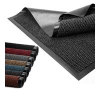 BLADO Door Mat Barrier Mat Non Slip Rubber Mats Washable Heavy Duty | Floor Mats Kitchen Rugs Dirt Trapper Doormat Entrance Rug Shoes Scraper Super Absorbent Carpet (60cm x 80cm, Anthracite)
