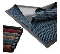BLADO Door Mat Barrier Mat Non Slip Rubber Mats Washable Light Weight Heavy Duty | Floor Mats Kitchen Rugs Dirt Trapper Doormat Entrance Rug Shoes Scraper Super Absorbent Carpet (60cm x 120cm, Blue)