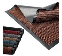 BLADO Door Mat Barrier Mat Non Slip Rubber Mats Washable Light Weight Heavy Duty | Floor Mats Kitchen Rugs Dirt Trapper Doormat Entrance Rug Shoes Scraper Super Absorbent Carpet (45cm x 75cm, Rust)