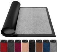 BLADO Door Mats Indoor Outdoor Heavy Duty Dirt Trapper - Non Slip Washable Door Mat with Rubber Backing Super Absorbent Floor Mat for Home, Offices (120cm x 180cm, Light Grey)