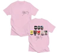 BLAENU Bad Rapper Bunny T Shirt Music Album Harajuku Hip Hop T-Shirt Oversized Casual Short Sleeve for Men Women XXS-4XL-Pink||m