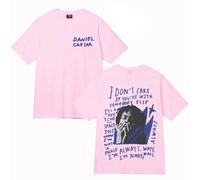 BLAENU Daniel Singer CAE-SAR Tshrit 2D Printed Short Sleeve Shirt Men Women Crew Neck Summer Top Streetwear XXS-4XL-Pink||xx_l