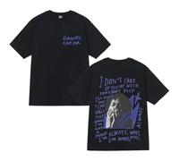 BLAENU Daniel Singer CAE-SAR Tshrit 2D Printed Short Sleeve Shirt Men Women Crew Neck Summer Top Streetwear XXS-4XL-Black||3X_l