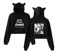 BLAENU DPR IAN Girls Hoodie Cat Ear Fashion Long Sleeve Kawaii Pullover Sweatshirt XXS-XXL-Black||xx_s
