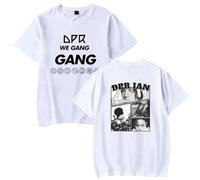 BLAENU DPR IAN T-Shrit 2D Print Fashion Summer Top Short Sleeve Shirt Streetwear for Men Women XXS-4XL-White||4X_l