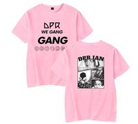 BLAENU DPR IAN T-Shrit 2D Print Fashion Summer Top Short Sleeve Shirt Streetwear for Men Women XXS-4XL-Pink||s