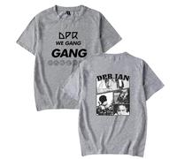 BLAENU DPR IAN T-Shrit 2D Print Fashion Summer Top Short Sleeve Shirt Streetwear for Men Women XXS-4XL-Grey||l
