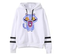 BLAENU Hoodie KPop D-Demon H-Hunters Merch Unisex Casual Long Sleeve Hip Hop Pattern Sweatshirt Men's Women's Retro Harajuku Streetwear-White||l
