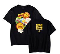 BLAENU Sakamoto Day Merch T-Shirt 2D Cotton Printed Short Sleeve Hip Hop Fun Harajuku Tops Summer Crew Neck Hip Hop Tshirt Neutral Streetwear Suitable for Men and Women XXS-4XL-Black||x_l